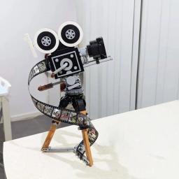 Tribute Camera Construction Set, tijolos colecionáveis, brinquedos de construção, presente para crianças, fãs adultos, aniversário de 100 anos, 43230, 811 peças - Image 2