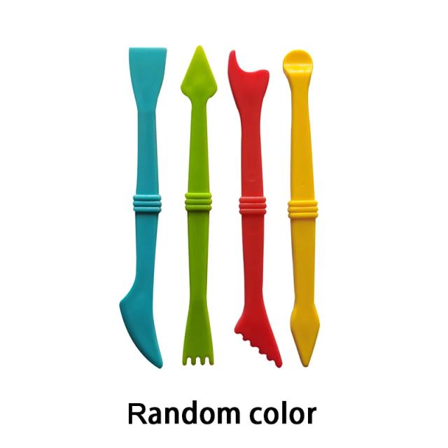 Kit Ferramentas Massa Infantil, 4 a 25 Peças, Moldes Animais e Concha Oceano, Rolos, Plasticina, Argila