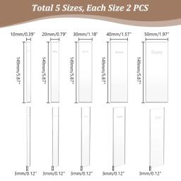 Macramé Spacer Guide Tool, Macramé Separator, Régua para Ferramentas e Equipamentos, 4 Tamanhos, 10 Pcs - Image 2