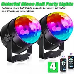 Strobe Light com Controle Remoto, Som Ativado, Disco Ball, Lâmpadas para Casa, Quarto, Festas, Aniversário Infantil, Casamento, Bar, 7 Cores - Image 1