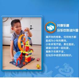 Em estoque roda quente cidade super estação de bombeiros hkx41 montanha inclinação desafio corrida reta campeonato pista competição brinquedo presente - Image 4