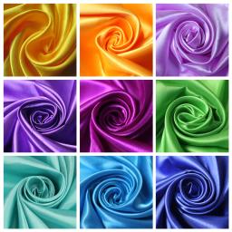 Juwensilk j100cm * 150cm tecido de cetim leite brocado de seda pano 16 cores caixa de presente forro lieb vestido - Image 1