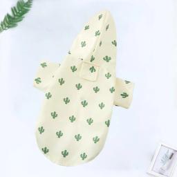Fastenertape-Multifuncional impermeável Pet Raincoat com capuz para cães, protetor solar reflexivo impressão para pequenos - Image 2