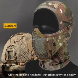 Airsoft balaclava tático para paintball, máscara facial completa, respirável, para caça ao ar livre, wargame, proteção cs - Image 6