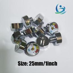 Mini Micro Manômetro para Mergulho, Medidor de Pressão, Bomba de Ar Comprimido Mão, Regulador HPA, M8 * 1, M10 * 1, 1, 8NPT, 1, 8BSPP, 25mm, 1" - Image 2