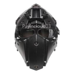 Máscara tática capacete rápido airsoft tiro jogar motocicleta caça multi-função cs equipamento de proteção ao ar livre máscaras de paintball - Image 3