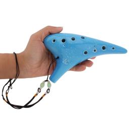 12 buracos ocarina alto cerâmica flauta iniciantes instrumento musical de sopro - Image 2
