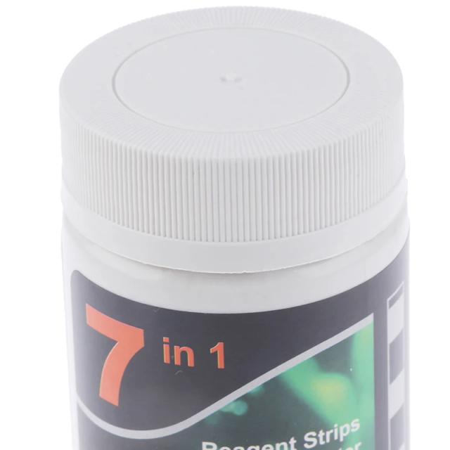 Kit de Teste 7 em 1 para Aquários de Água Doce e Salgada com Tiras de Teste para Lagoas 1 Unidade