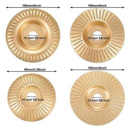 Carboneto de tungstênio Rebolo, Abertura Angle Grinder, Madeira Carving Disc, Formando Disco para Carpintaria, 4 Tipos, 5/8" - Image 4