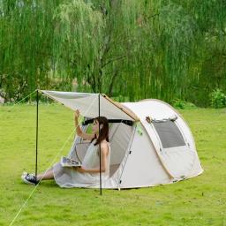 Barracas pop up para acampamento, barracas para 2 pessoas, à prova d'água, respiráveis, portáteis, tamanho grande, família, configuração rápida - Image 2
