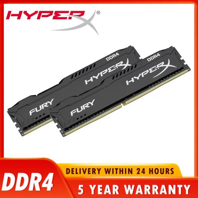 HyperX Fury DDR4 RAM 8GB/16GB/32GB 3600MHz/3200MHz/2666MHz/2400MHz/2133MHz DRAM