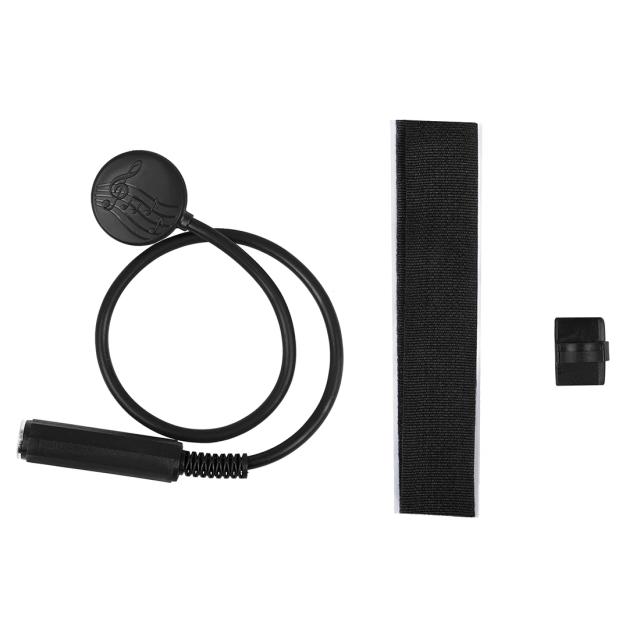 Captador piezo preto profissional para guitarra acústica, ukulele, violino e violoncelo - Acessório indispensável para músicos