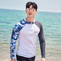 WDFPLAY Proteção Solar UV dos homens Manga Longa Rash Guard Wetsuit Maiô Top Terno De Mergulho Homens Dividir Calças de Manga Comprida Sunscre - Image 4
