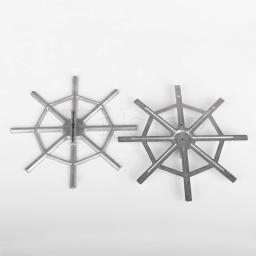 5 PCS Silver Resonator Guitar Spider Shape Bridge Cover 235mm Dia - Image 3