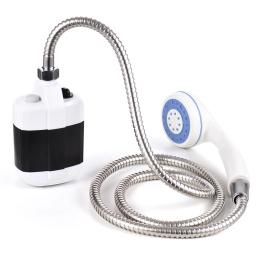 Portátil chuveiro de acampamento ao ar livre usb recarregável cabeça de chuveiro de banho 3.7v bomba 4.9ft para praia natação ao ar livre viajar caminhadas - Image 5