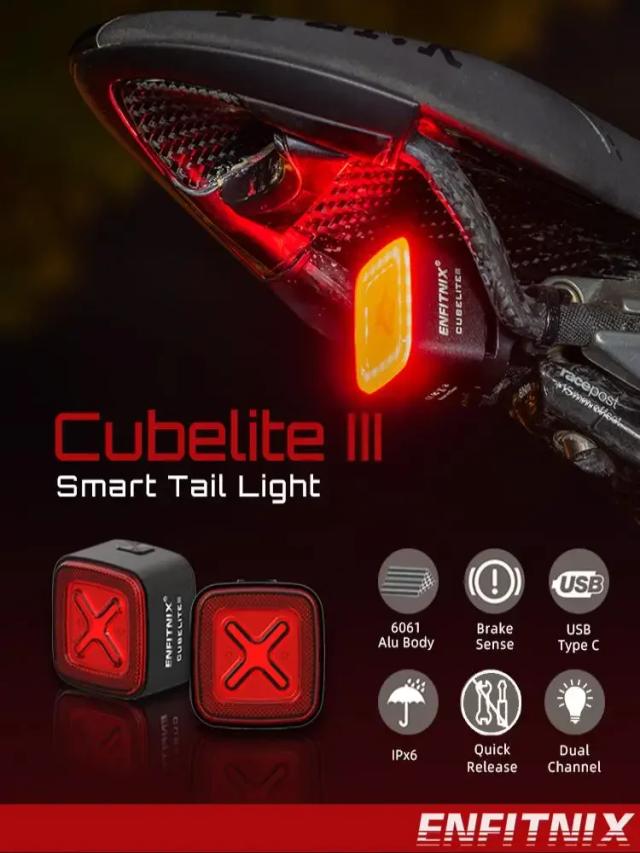 Luz Traseira Inteligente Endfitnix para Bicicleta com Freio Automático, Sensor e Carregador USB - Ideal para MTB