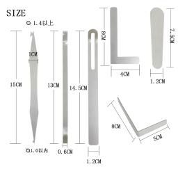 Aço inoxidável prata Saxophone Repair Tools, Sopros, Instrumento Musical, Reparação Acessórios para Flauta Sax, Piccolo Clarinete, 6pcs - Image 3