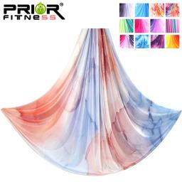 Anti-Gravidade Ombre Yoga Hammock para Crianças, Aerial Yoga Equipamento, Balanço Aéreo, Dispositivo de Tração, Fitness, 4m - Image 1