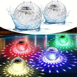 Impermeável LED Solar Power Luzes Flutuantes, Multi Color, Mudança de Lâmpada, Deriva de Água, Aquário, Lagoa, Piscina - Image 3