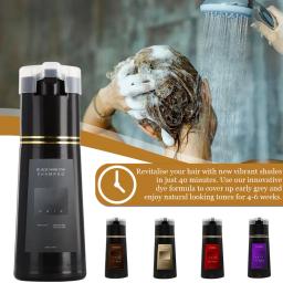 Champô do cuidado da tingidura do cabelo, 3 in-1, natural, rápido, branco, preto, conveniência duradoura, homens, mulheres - Image 2