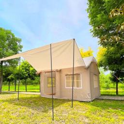 Barraca de acampamento exterior impermeável, cabine luxuosa, barracas Terylene, cabine - Image 3