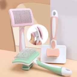 Pente de agulha de aço inoxidável, Depilação para cães e gatos, Limpeza flutuante do cabelo, Beleza Cuidados com a pele - Image 1