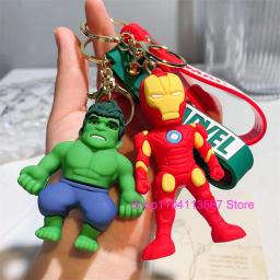Novo estilo q aranha herói chaveiro dos desenhos animados super heróis deadpool bonito boneca chaveiro ornamento pingente crianças brinquedos presentes - Image 4