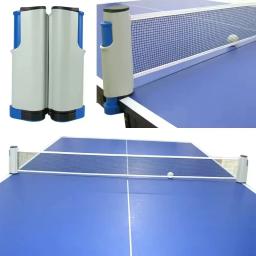 Rede de tênis de mesa portátil expansível suporte de rede de tênis de mesa para qualquer mesa de tênis de mesa ajustável suporte de rede - Image 5