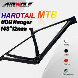 2025 novo quadro de bicicleta de montanha de carbono t1000 roteamento interno completo 29er hardtail mtb quadro de carbono impulso 12x148mm cabide udh - Image 2