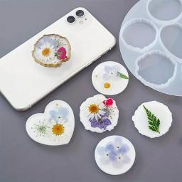 Resina Epóxi Fundição Kit para Aperto Do Telefone, Mix Formas, Moldes de Silicone, 10 Stand Bases, DIY Titular Soquete, Artesanato de Arte, Chaveiro Jóias, PE - Image 3