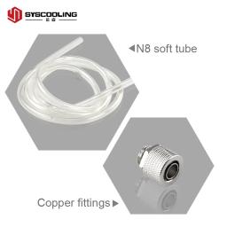 Syscooling water cooling kit for PC soft tube compatible Intel AMD CPU socket with GPU water block 240mm radiator - Image 5