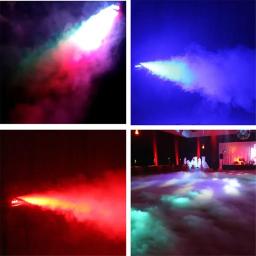 Máquina portátil de fumaça com luzes LED RGB, desinfecção Stage Disco, DJ Home Party Show, atmosfera Efeito Fogger Machine, 400W - Image 3