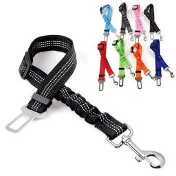 Pet Dog Car Seat Belt, tampão retrátil, elástico, reflexivo, segurança tração corda, trela do cão, arnês, cão acessórios suprimentos - Image 1