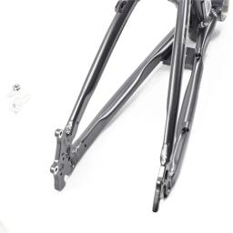 FNHON quadro de bicicleta explosão preto ouro limitado liga de alumínio quadro de 20 polegadas compatível com bicicleta 406/451 - Image 5