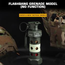 M84 CS Flash Bomb Toy, Jogos de guerra, Modelo de granada, Equipamento Tático, Acessórios para Airgun, Paintball, Tiro Role Play, Adereços - Image 2