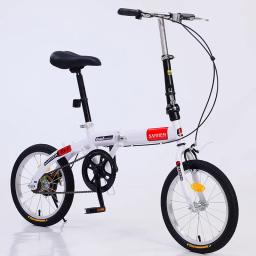 Bicicleta dobrável leve para homens e mulheres, absorção de choque, mini bicicleta, ao ar livre, adulto, crianças, estudante, novo, 16 ", 2023 - Image 2