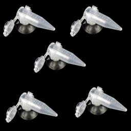 Alimentador automático de peixes com ventosa, Aquarium Cone Feeder, Salmoura Shrimp Food Feeding Cup, 5 pcs - Image 1