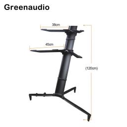 Suporte de teclado profissional com microfone para música, coluna de 2 camadas, liga de alumínio, GAZ-BS01 - Image 5