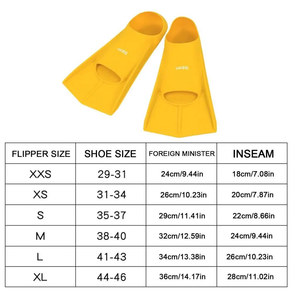 Nadadeiras de mergulho profissional para homens e mulheres, nadadeiras de treinamento de natação, barbatanas curtas de natação, Kids Flippers Equipment Set - Image 1