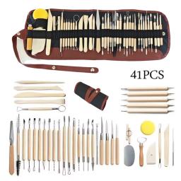 Cerâmica Clay Sculpting Tools Kit Argilas de cera de cerâmica Ferramentas para esculpir Art Craft, Modeling Tool Set, 8-61 Pcs Set - Image 4