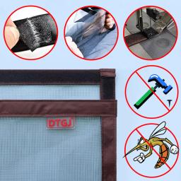 2021 nova cortina de porta de tela magnética anti-mosquito net voar inseto tela malha fechamento automático tamanho personalizado fácil instalação - Image 5