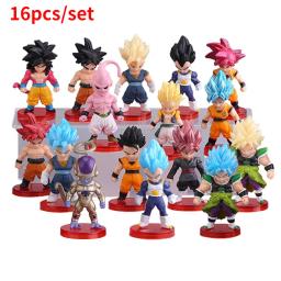 Dragon ball super filho goku vegeta broly buu figura de ação dragon ball figura conjunto anime estatuetas ultra instinto modelo presentes brinquedos - Image 3