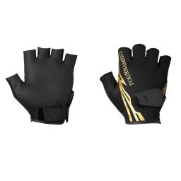 Anti-Slip couro Fly pesca luvas, anti-derrapante, metade do dedo, esportes ao ar livre, camping, caminhadas, ciclismo, 1 par - Image 2