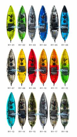Modular caiaque de pesca para esportes aquáticos, emenda caiaques, 2 seções, Pedal Drive, 270cm, 10ft - Image 6