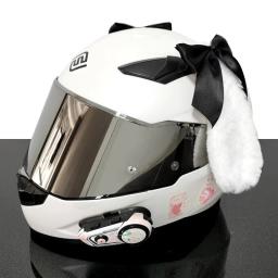 Série kawaii motocicleta bicicleta elétrica capacete decoração acessórios de capacete de esqui decoração de cascos de esqui capacete headwear - Image 4