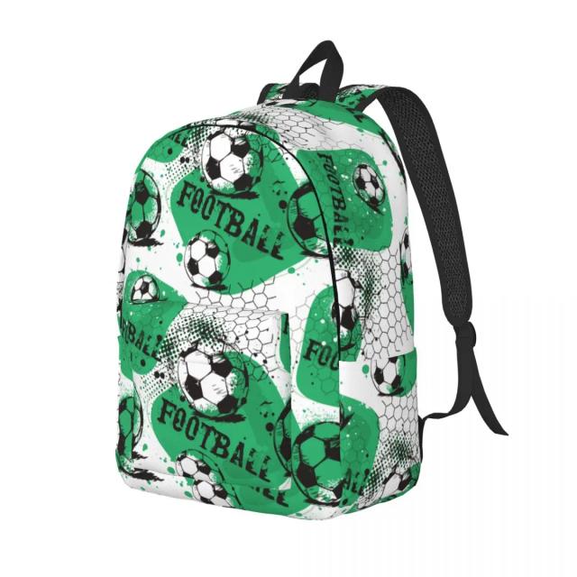 Mochila Escolar de Futebol Unissex para Meninos e Meninas - Ideal para Atividades Esportivas e Viagens