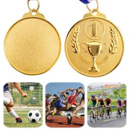 Prêmio medalha com fita cinta para esportes ao ar livre, vencedor de recompensa e competição de futebol, ouro prata bronze, 1-30PCs - Image 3