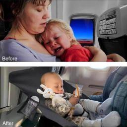 Cama de viagem para avião infantil, extensor de assento inflável para crianças, cama portátil essencial para avião/carro/trem, cinto de sono para viagem c4q4 - Image 5