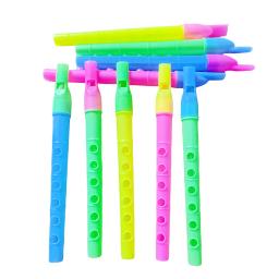 Flauta plástica colorida para crianças, instrumento musical, carnaval, música, brinquedo educativo, presente de Natal, Pitana Filler - Image 1