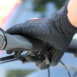 Luvas impermeáveis de ciclismo antiderrapante térmico para homens e mulheres, tela sensível ao toque, quente, ao ar livre, bicicleta, ginásio, condução, motocicleta, inverno - Image 5